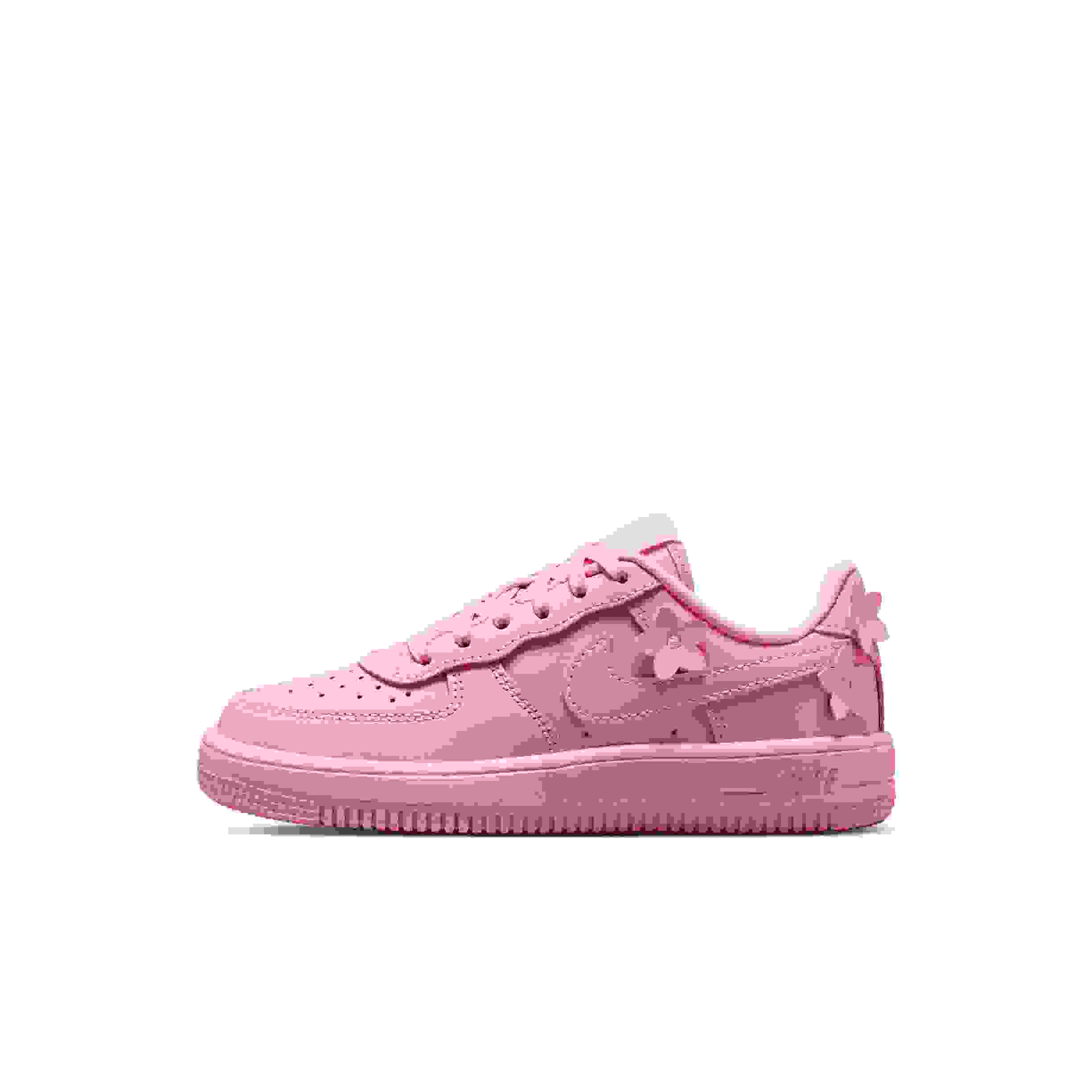 Nike Air Force 1 Preschool Girls' "Pink Rise/Pink Foam/Metallic Silver/Pink Rise" Shoe